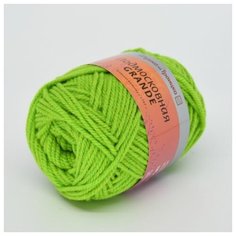 Пряжа для вязания ТРО Подмосковная GRANDE (50% шерсть, 50% акрил) 5х100г/130м цв.8110 меланж (салат) Пряжа из Троицка ТРО.подм.GR.8110 Троицкая камвольная фабрика