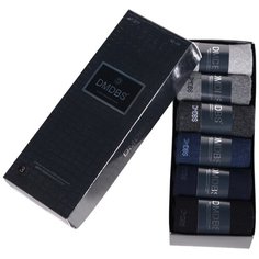 Носки подарочные мужские DMDBS антибактериальные дезодорированные в коробке 6 шт.