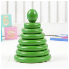 RNToys Пирамидка «Зелёная», 8 деталей