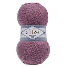 Пряжа Alize Lanagold 800 28 роза (Ланаголд 800) 49% шерсть, 51% акрил 100г 800м 5шт