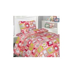 Комплект постельного белья Mona Liza "Спящий зоопарк" (цвет: розовый)