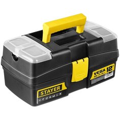 Ящик с органайзером STAYER Vega 38105-13_z03 29x17x14 см 12 черный/желтый