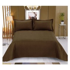 Покрывало Valtery PMO-06/PMO-08/PMO-11/PMO-21, PMO-06, 160 х 220 см, коричневый