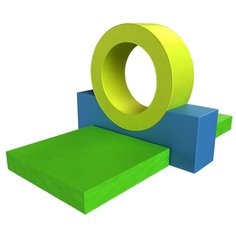 Мягкий игровой комплекс ROMANA Кольцо ДМФ-МК-04.89.17, желтый/зеленый/синий