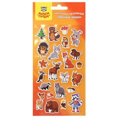 Наклейки объемные Мульти-Пульти "Лесные звери"