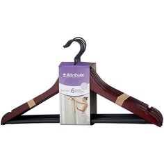 Вешалка Attribute Набор для одежды Redwood красное дерево