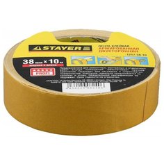 Клейкая лента универсальная STAYER 1217-38-10, 38 мм x 10 м