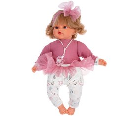 Интерактивная кукла Antonio Juan Лорена в розовом 37 см 1558P