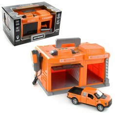 Набор-парковка HOFFMANN 82702 "Автосервис" со светом и звуком, рация