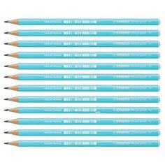 Набор карандашей простых Ч/ГР STABILO SCHWAN PASTEL 421 круглый, HB. Корпус пастель голубой,12 ШТ /упак