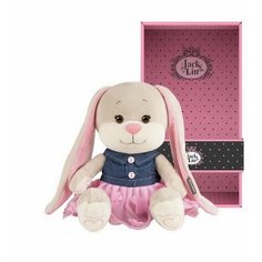 Мягкая игрушка Maxitoys Jack&Lin Зайка в Джинсовом Платье 25 см