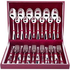 Нытва Набор столовых приборов Мондиал, 24 предмета серебристый