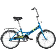 Велосипед 20 Складной Novatrack Tg201 (2020) Количество Скоростей 1 Рама Сталь 12,5 Синий NOVATRACK арт. 20FTG201.BL20 Требуется финальная сборка!!!