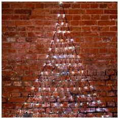 Гирлянда NEON-NIGHT Треугольная сеть, 136 LED, 150х200 см, 136 ламп, белый/черный провод