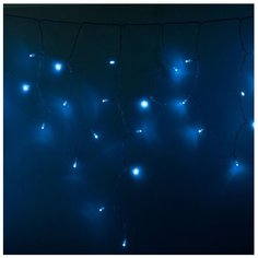 Гирлянда NEON-NIGHT Бахрома (Айсикл), 255-143, 480х60 см, 176 ламп, синий/прозрачный провод