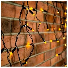 Гирлянда NEON-NIGHT 255-046, 88 ламп, теплый белый/черный провод