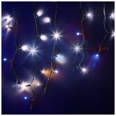 Гирлянда NEON-NIGHT Бахрома (Айсикл), 255-235, 400х60 см, 128 ламп, белый/черный провод