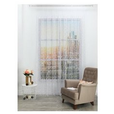 Штора Amore Mio RR 12M750-slv Вышивка Premium 3,0*2,7 1 шт. Серебряный