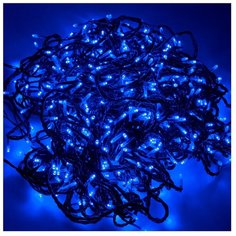 Гирлянда NEON-NIGHT 323-303, 399 ламп, синий/черный провод
