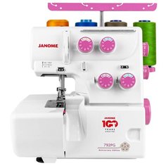 Оверлок Janome 792PG Anniversary Edition белый/розовый