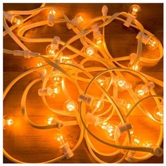 Гирлянда NEON-NIGHT LED Galaxy Bulb String, 331-306, 1000 см, 30 ламп, теплый белый/белый провод