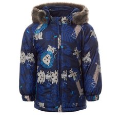 Куртка Huppa размер 86, 03086 тёмно-синий с принтом