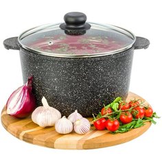 Кастрюля 4 л 28,5*23*17 см "Гранит МЕЧТА" С КРЫШКОЙ ф22 Elan Gallery