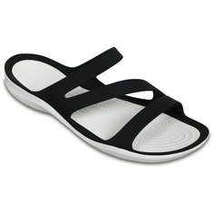 Шлепанцы Crocs Swiftwater Sandal, размер 39(W9), black/white