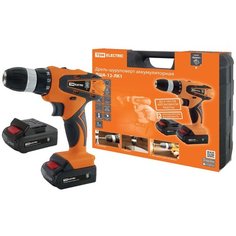 Дрель-шуруповерт акк. ДША-12-ЛК1 12 В, 1,3 А*ч Li-Ion 2 шт, 22 Нм, 0-1350 об/мин, кейс, "Гранит" TDM