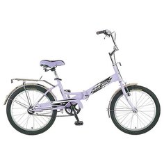 Подростковый городской велосипед Novatrack FS-30 20 1 V (2015) сиреневый (требует финальной сборки)