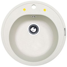 Врезная кухонная мойка 50.5 см Zigmund & Shtain KREIS 505 каменная соль