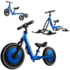 Детский беговел-снегокат трансформер 3 в 1 Small Rider Roadster X Plus Combo (синий)