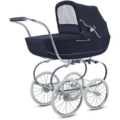 Коляска для новорожденных Inglesina Classica (шасси Balestrino), jacquard blue/chrome blue