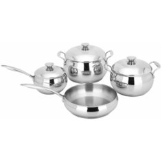 Набор посуды Gemlux GL-R4SET 7 пр. серебристый