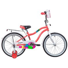 Детский велосипед Novatrack Candy 20 (2019) коралловый (требует финальной сборки)