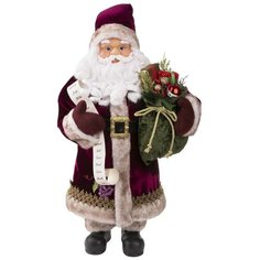Фигурка Феникс Present Санта Клаус в бордовом костюме 62 см бордовый