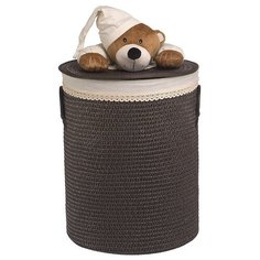 Handy Home Корзина для белья Медвежонок 42x42x55 см черный