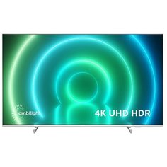 Телевизор Philips 43PUS7956/60 43" (2021), светло-серебристый