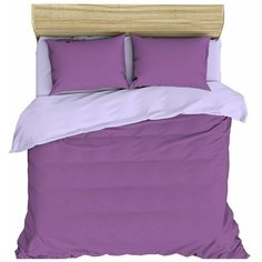 Постельное белье "Василиса" Семейный из поплина Сирень