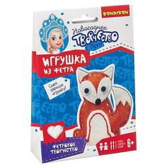 Набор для творчества BONDIBON. Ёлочные игрушки из фетра своими руками. Лиса.