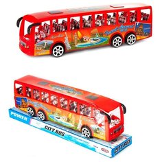 Машинка "Автобус", пластмассовая, 24х6х8 см Junfa Toys