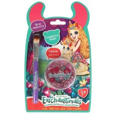 Косметика для девочек Милая леди энчентималс розовый глиттер, кисточка в наборе, блистер