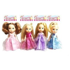 Кукла (в цветном платье), 4 вида 17x11,5x5см Junfa Toys