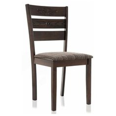 Стул обеденный WOODVILLE деревянный Simol dirty oak / brown (2 шт/уп)