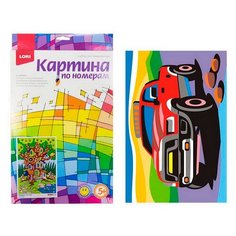 Набор для творчества LORI Картина по номерам для малышей Быстрый джип