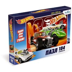 Пазл ORIGAMI Hot Wheels Трасса 68. 104 элемента