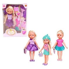 Кукла ABtoys, Весенний вальс, 23 см, в наборе с аксессуарами, 3 вида