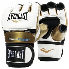 Перчатки тренировочные Everlast Everstrike S/M белый,золотой