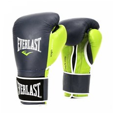Перчатки тренировочные Everlast Powerlock 16oz синий,зеленый