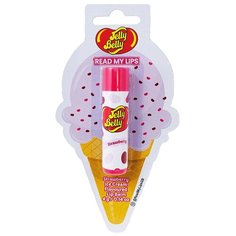 Бальзам для губ `JELLY BELLY` STRAWBERRY ICE CREAM 4 г